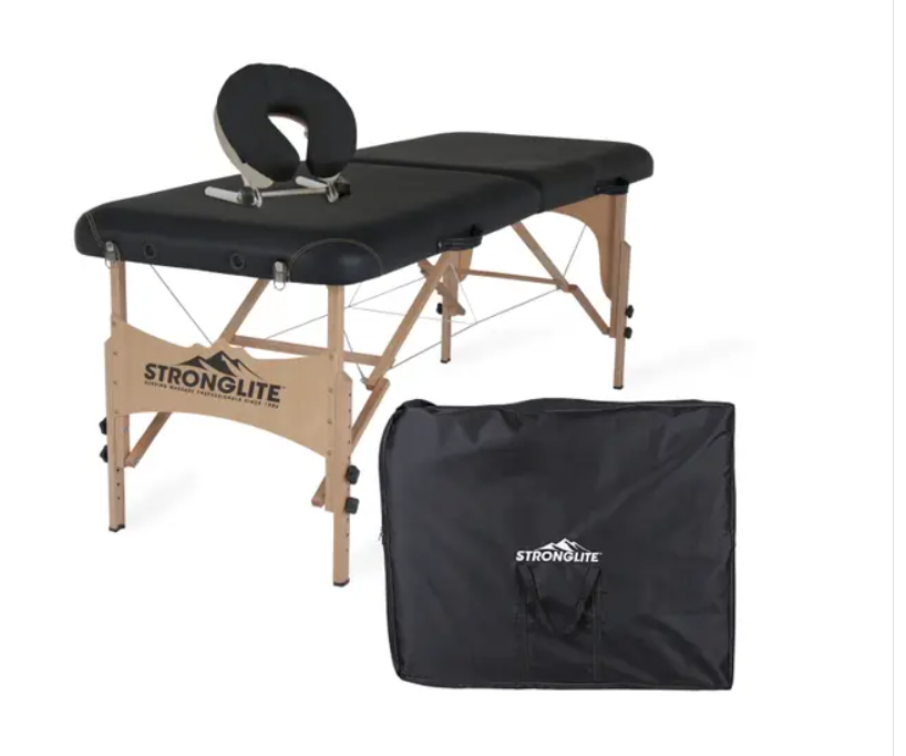 Camilla de Masaje Portátil STRONGLITE™ Shasta – Negra