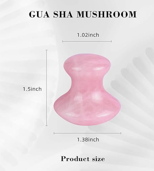 Gua Sha de Rosa Quarzo set de 2
